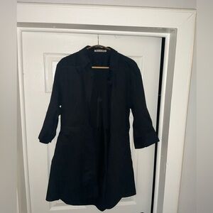 Acne Studios Dee Solid Black Shirt Dress size 36